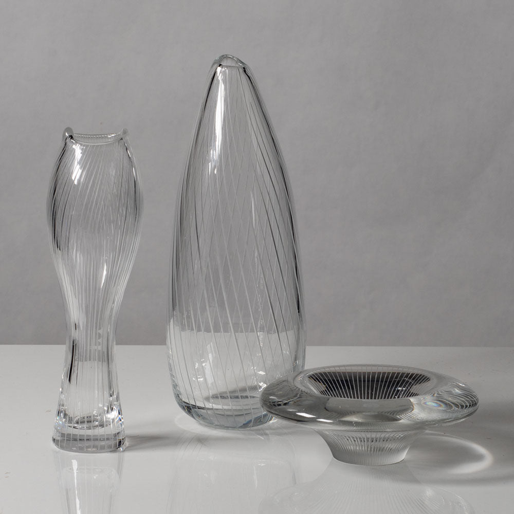 Group of engraved vases byTapio Wirkkala for Iittala, Finland