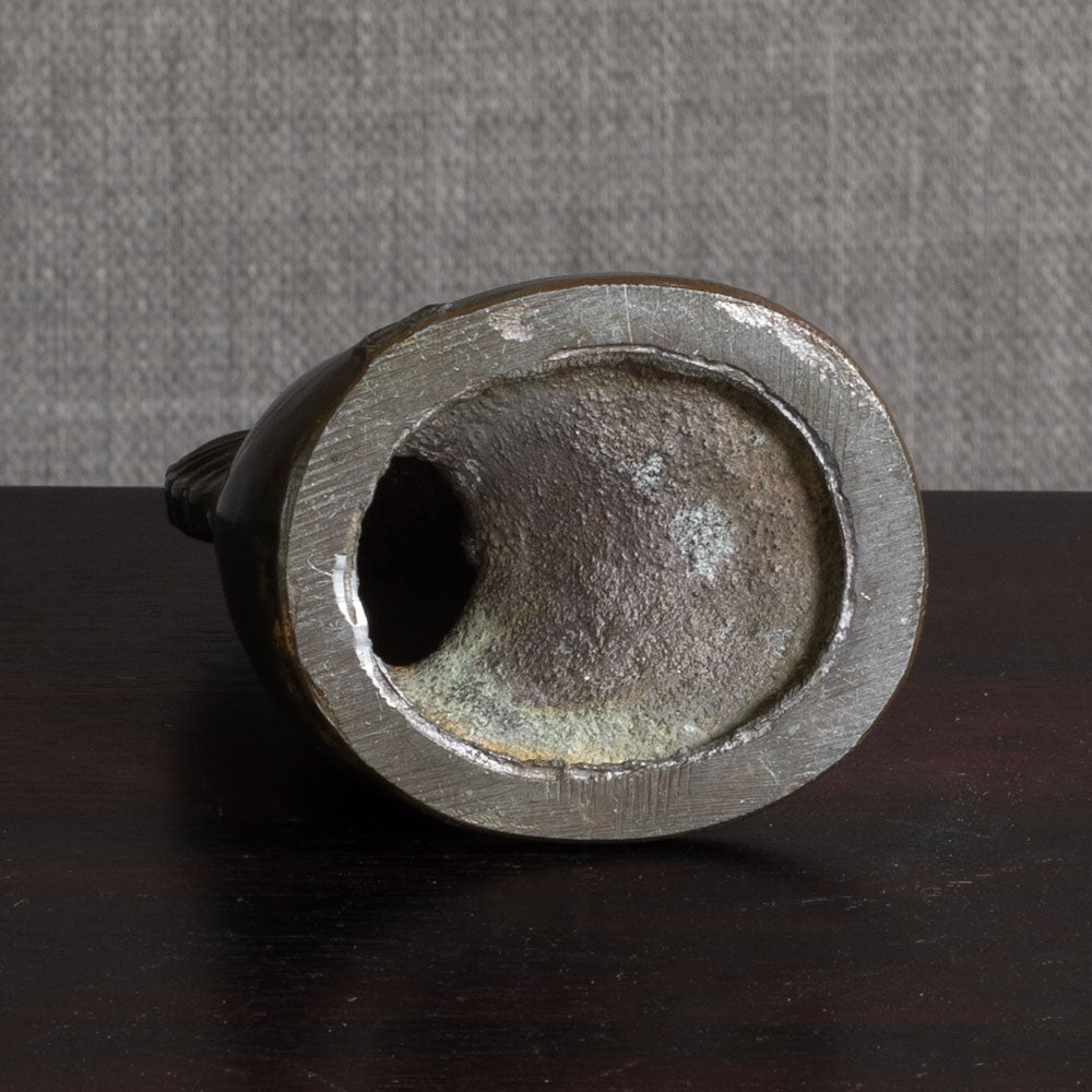 Attributed to Just Andersen, Denmark, "RUNA" figure of a fish in disko metal M4363