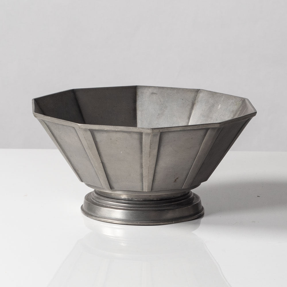 CG Hallberg, Sweden, pewter footed bowl L3097
