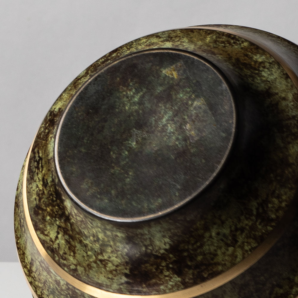 SVM, Sweden, ribbed vase in light bronze L3238