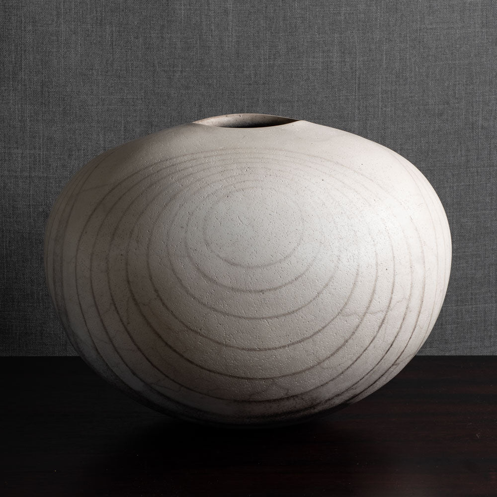 David Roberts, own studio, UK, very large unique stoneware vase M4301