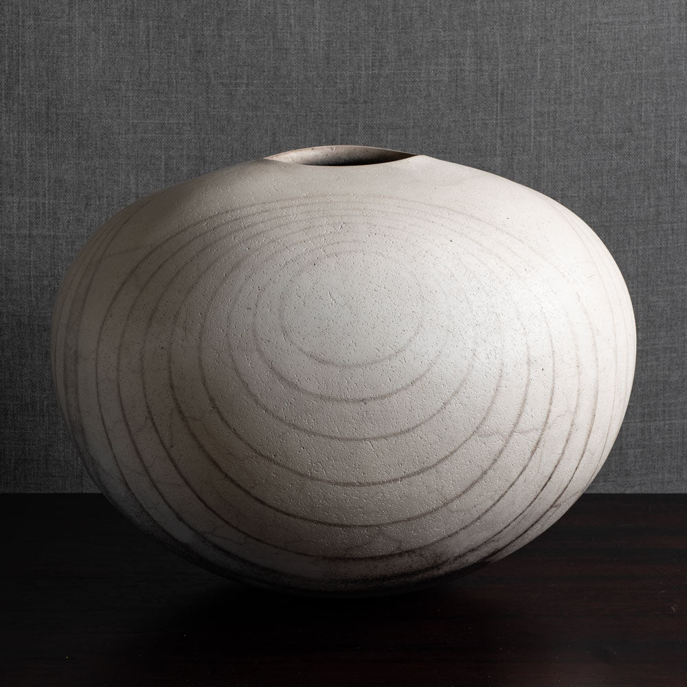 David Roberts, own studio, UK, very large unique stoneware vase M4301