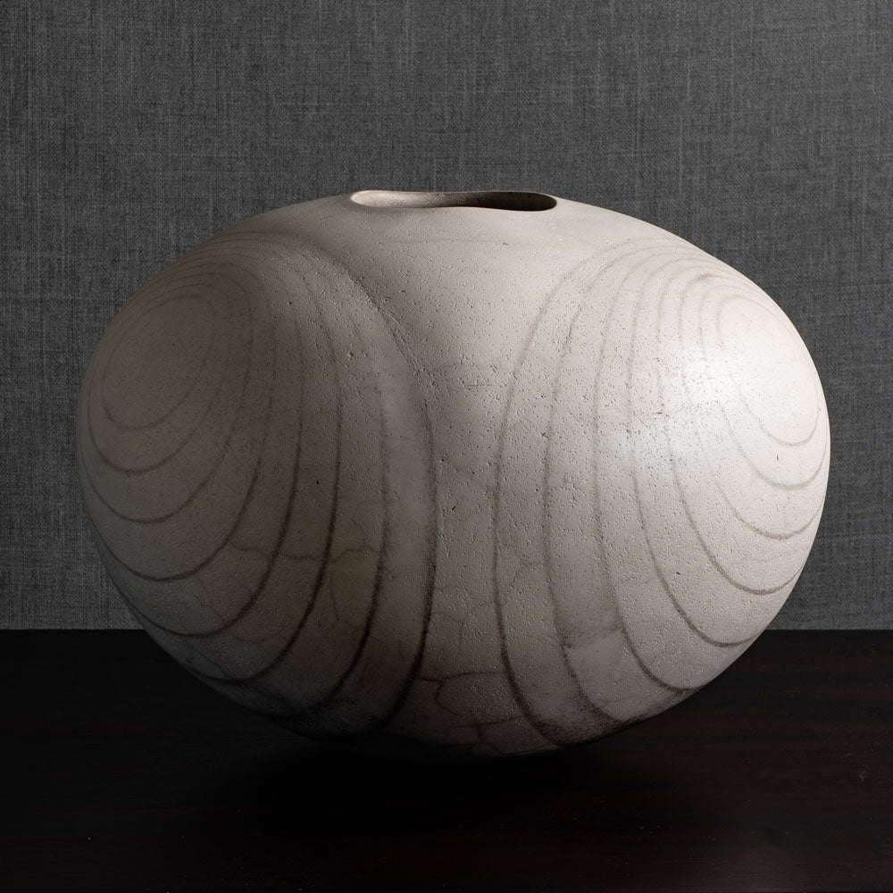 David Roberts, own studio, UK, very large unique stoneware vase M4301