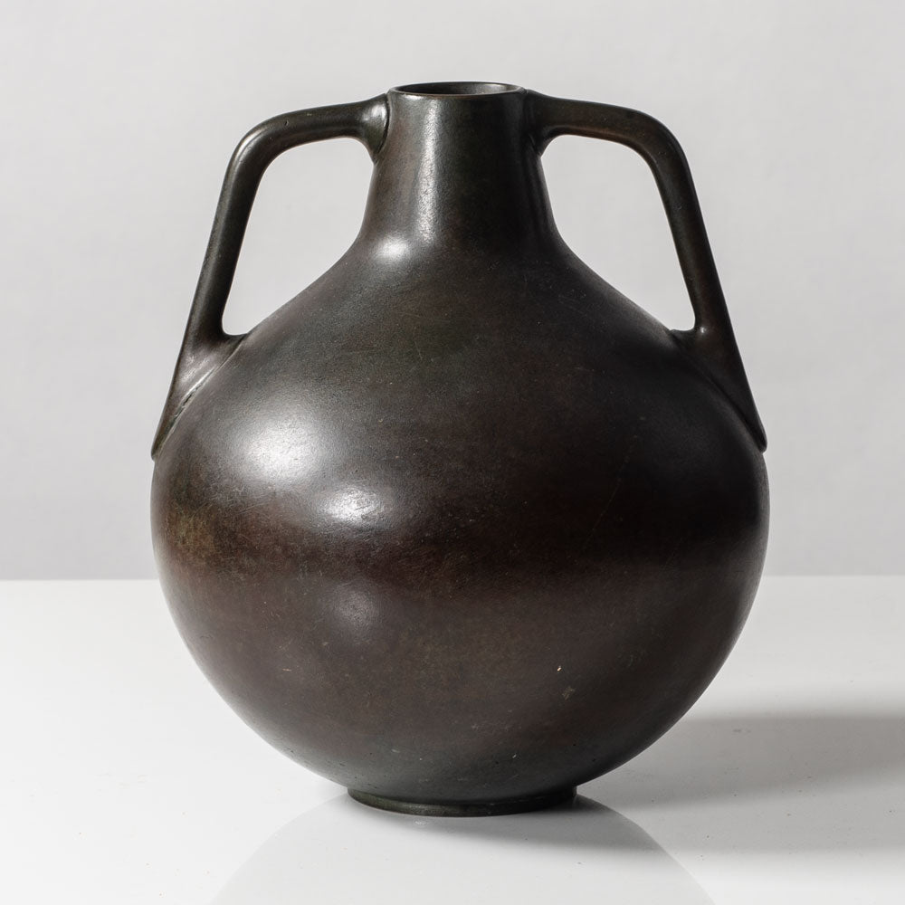Swedish bronze handled vase L3261