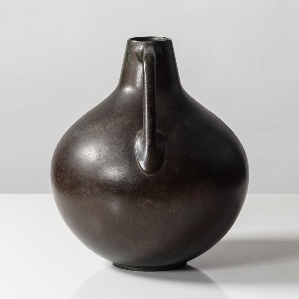 Swedish bronze handled vase L3261