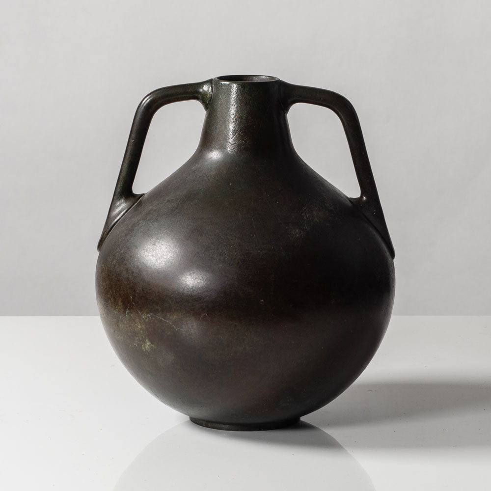 Swedish bronze handled vase L3261