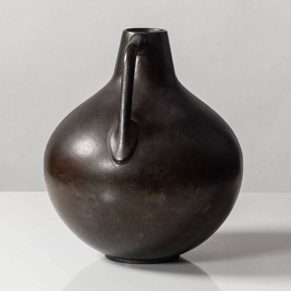 Swedish bronze handled vase L3261