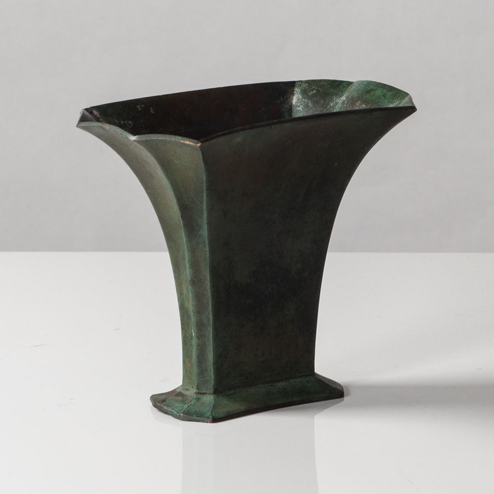 Sune Backströms, Sweden, bronze vase L3262