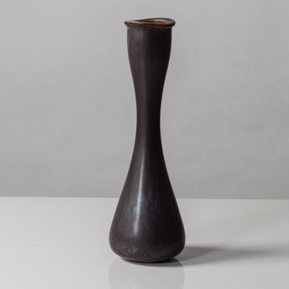 Gunnar Nylund for Rörstrand, stoneware vase with blue and brown glaze L3200