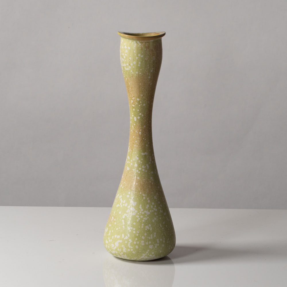 Gunnar Nylund for Rorstrand, stoneware vase with yellow-green glaze K2838