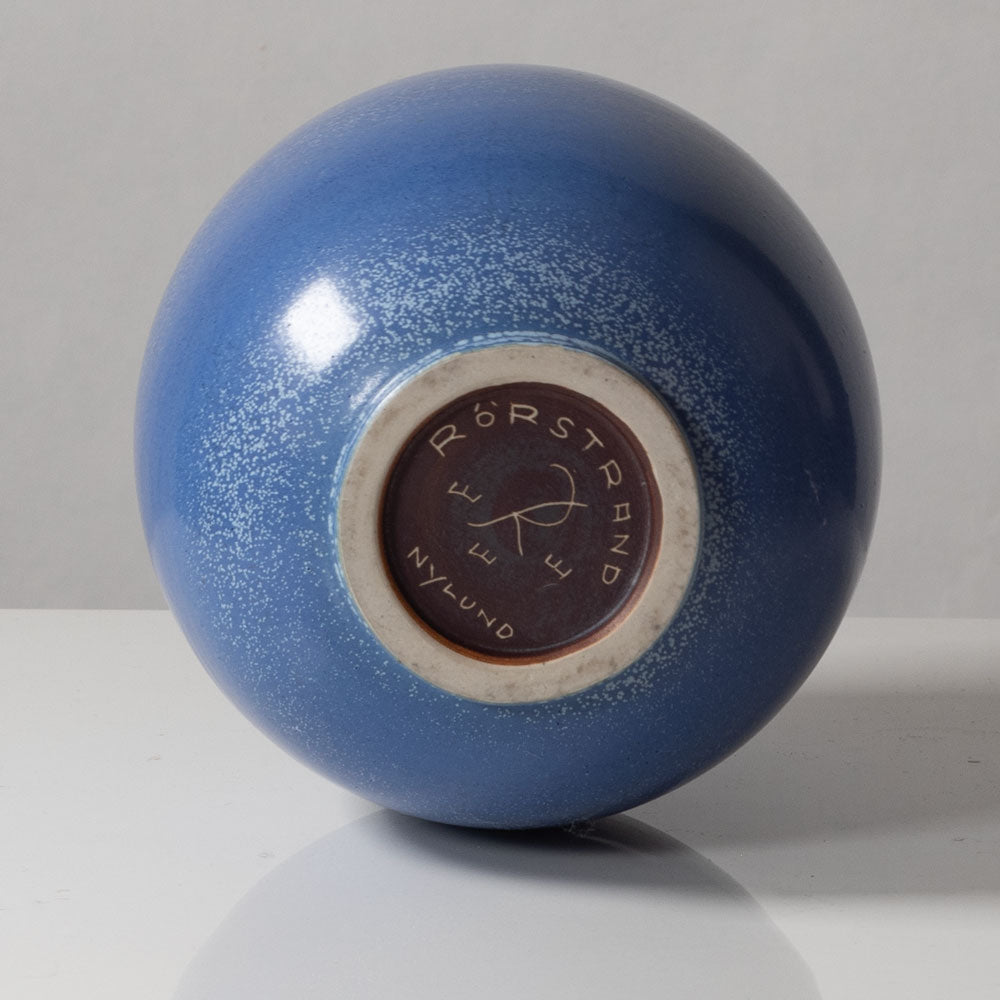Gunnar Nylund for Rörstrand, stoneware vase with matte blue glaze K2125