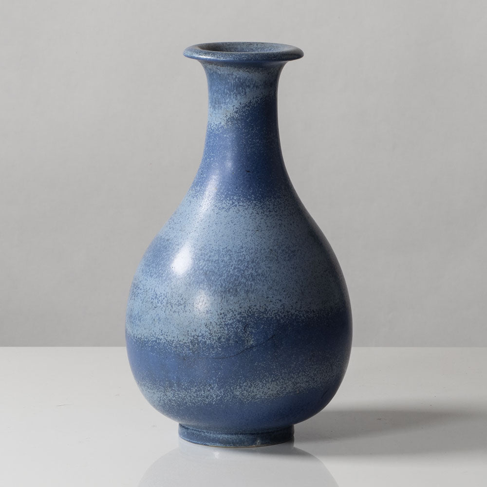 Gunnar Nylund for Rörstrand, stoneware vase with blue glaze K2437