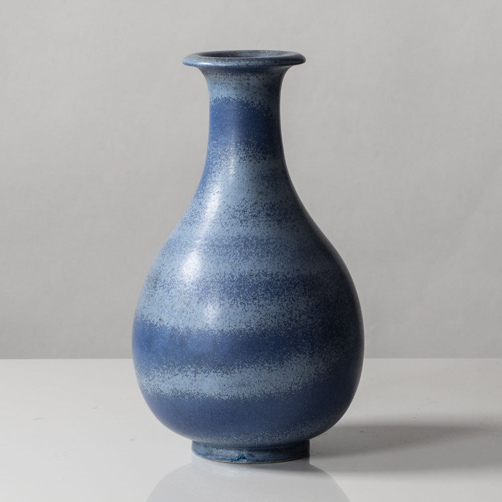 Gunnar Nylund for Rörstrand, stoneware vase with blue glaze K2437
