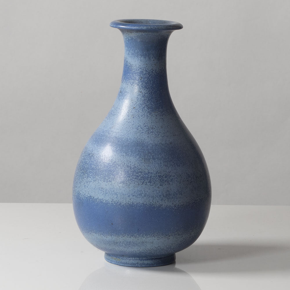 Gunnar Nylund for Rörstrand, stoneware vase with blue glaze K2437