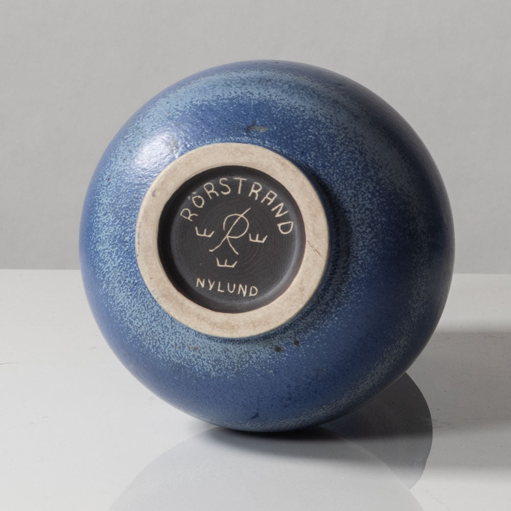 Gunnar Nylund for Rörstrand, stoneware vase with blue glaze K2437