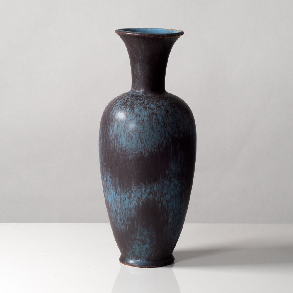 Gunnar Nylund for Rorstrand, Sweden, stoneware vase with blue and purple glaze K2301