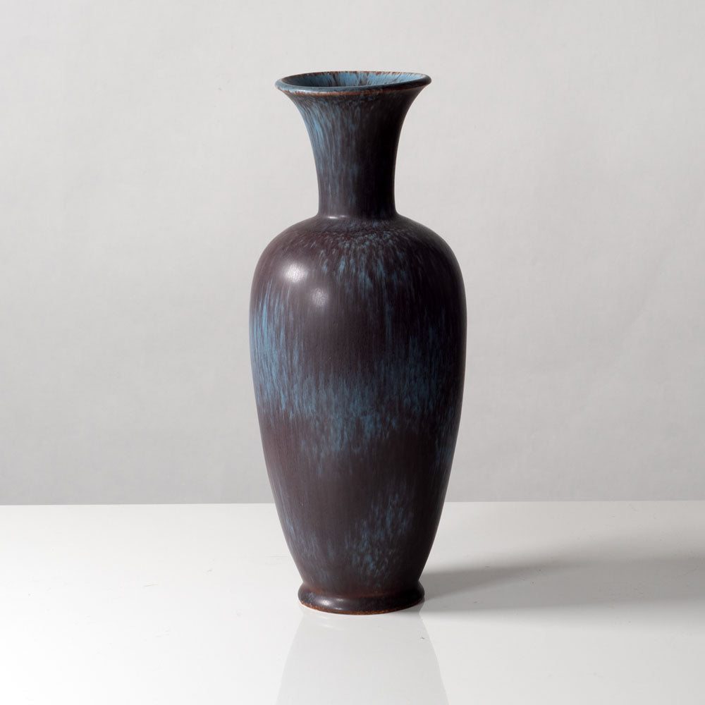 Gunnar Nylund for Rorstrand, Sweden, stoneware vase with blue and purple glaze K2301