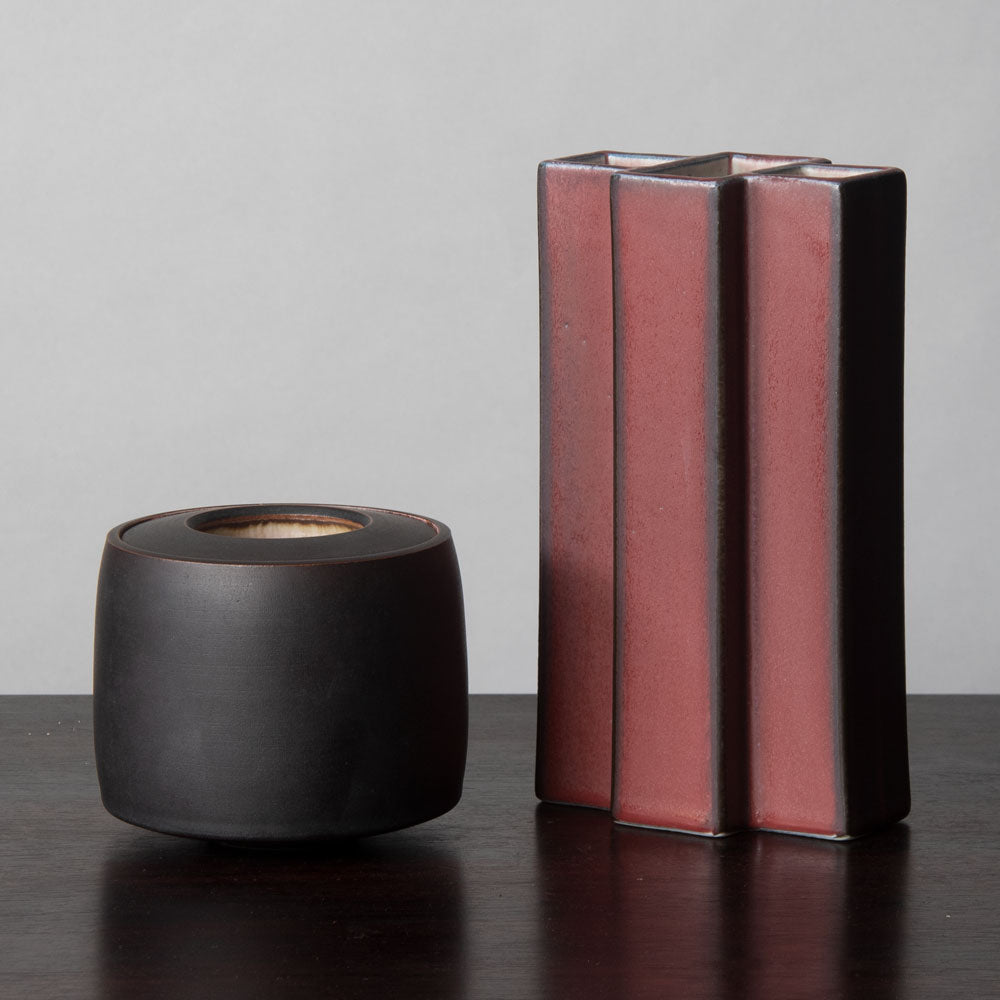 Vase and jar by Karl and Ursula Scheid, Germany