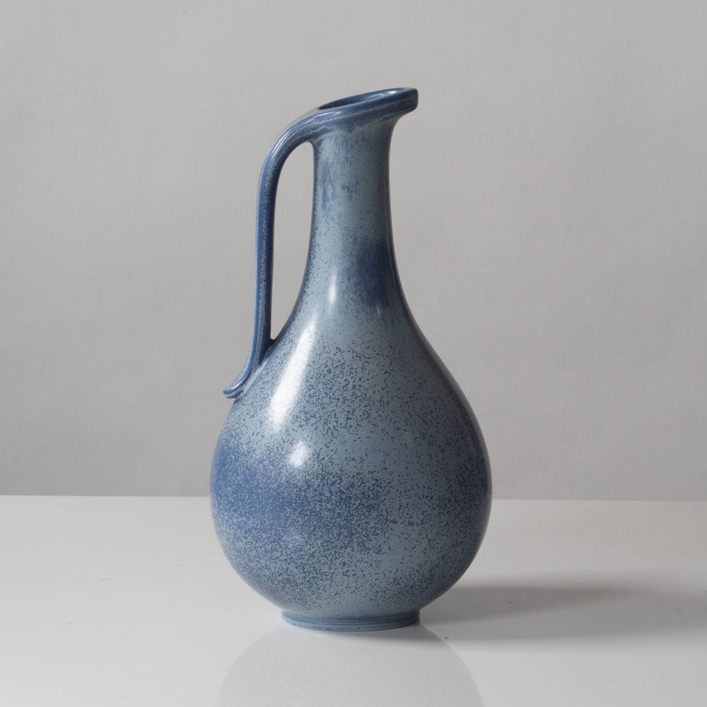 Gunnar Nylund for Rörstrand, stoneware pitcher with blue glaze K2560