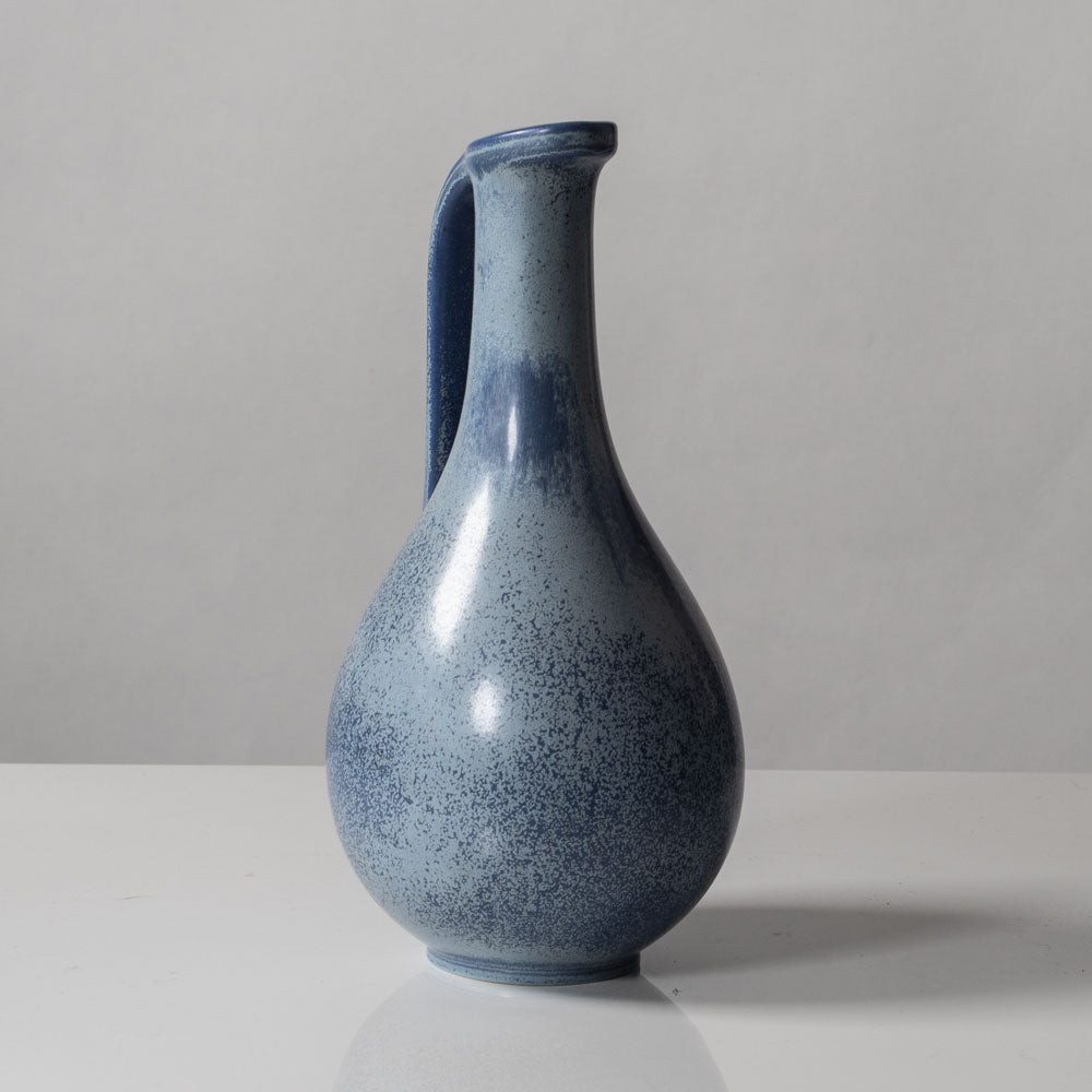 Gunnar Nylund for Rörstrand, stoneware pitcher with blue glaze K2560