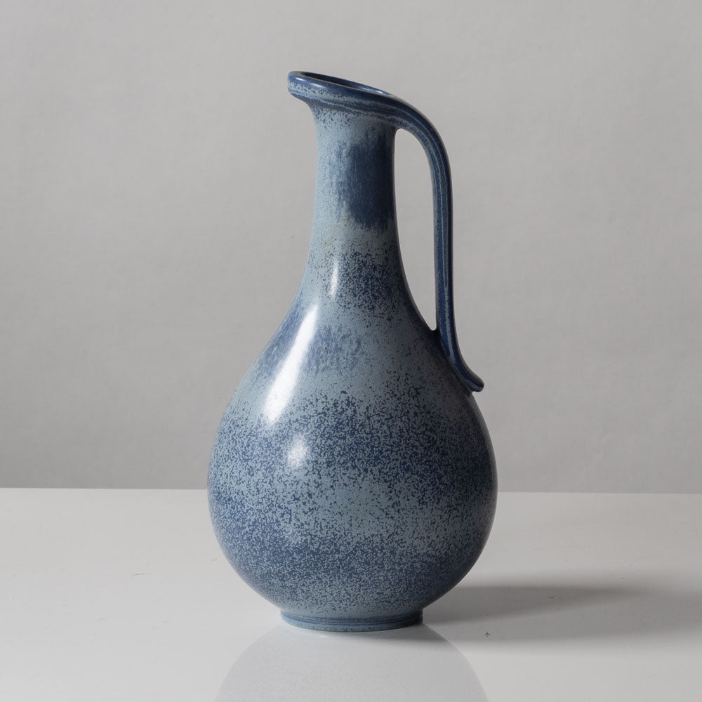 Gunnar Nylund for Rörstrand, stoneware pitcher with blue glaze K2560