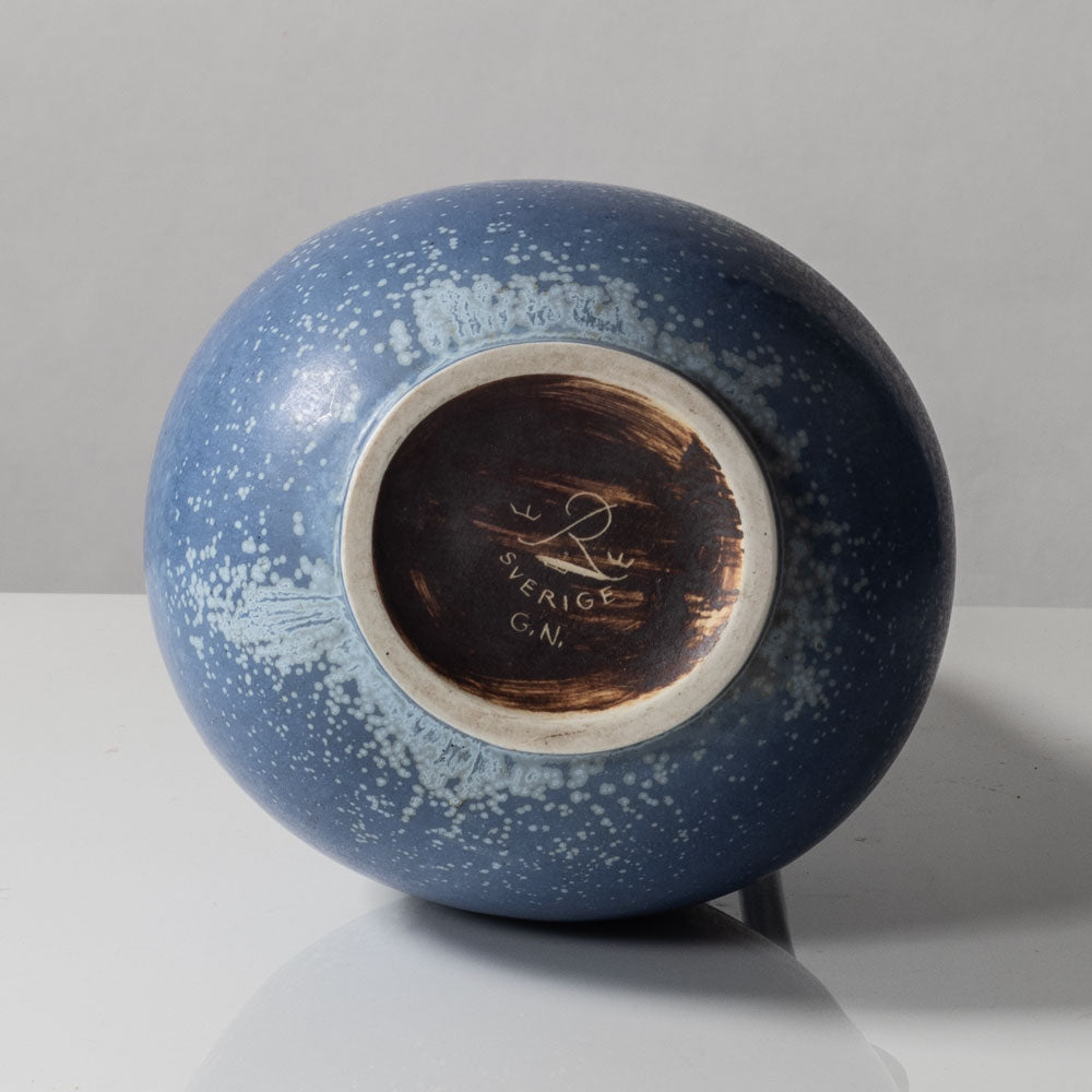 Gunnar Nylund for Rörstrand, stoneware pitcher with blue glaze L3226