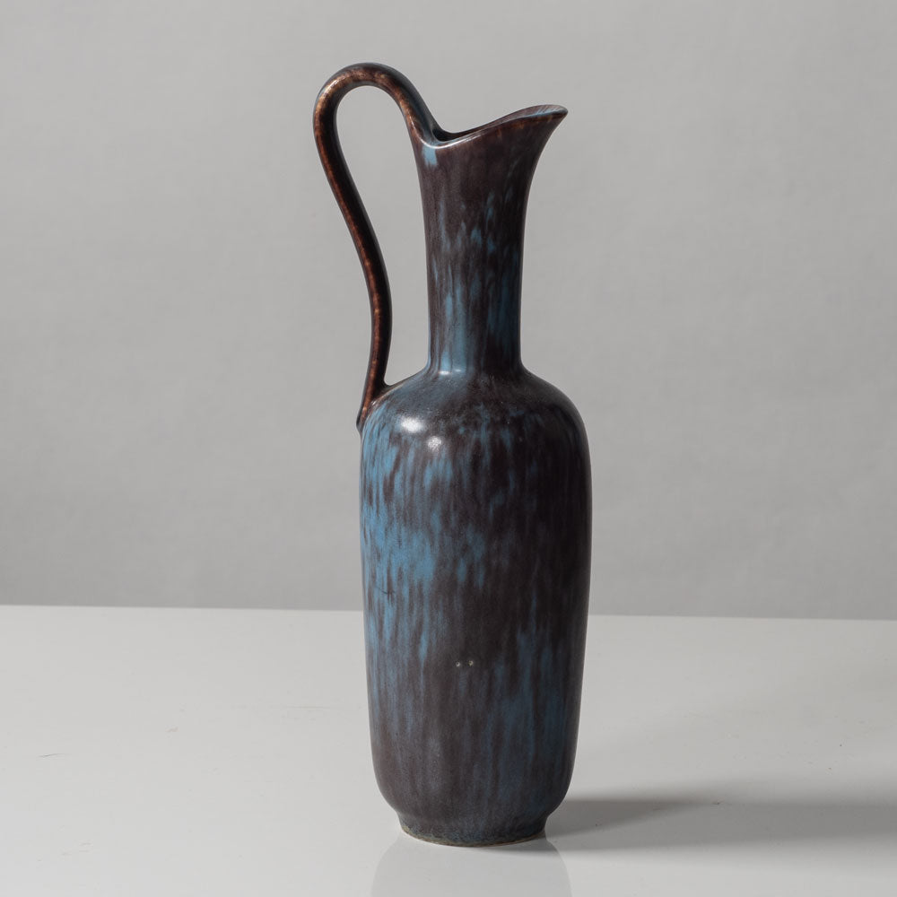 Gunnar Nylund for Rorstrand, stoneware pitcher with blue and brown glaze K2649
