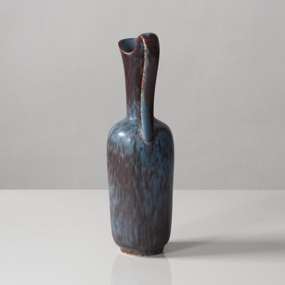 Gunnar Nylund for Rorstrand, stoneware pitcher with blue and brown glaze K2649