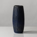Gunnar Nylund for Rörstrand, Sweden, stoneware vase with striated blue glaze G9510