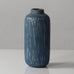 Gunnar Nylund for Rörstrand, Sweden, stoneware vase with striated blue glaze H1607