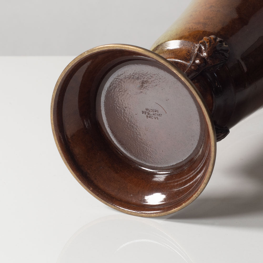 Ystad Brons, Sweden, bronze flaring vase K2571