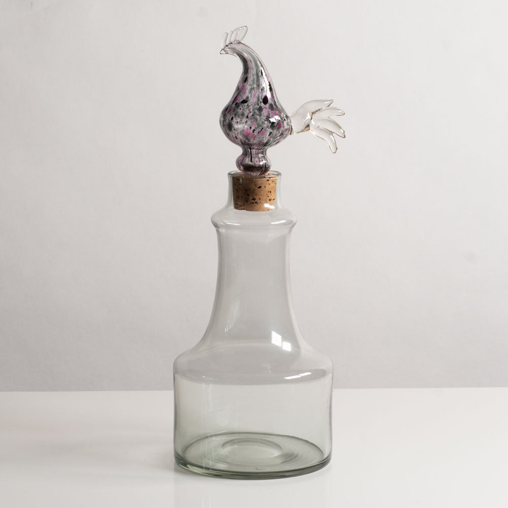 Kaj Franck for Nuutäjarvi-Nottsjö, Finland, decanter with rooster stopper L3957