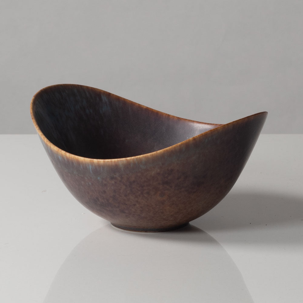 Group of ovoid bowls with blue glaze Gunnar Nylund for Rörstrand, Sweden