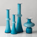 Group of blue Carnaby vases by Per Lutken for Holmegaard