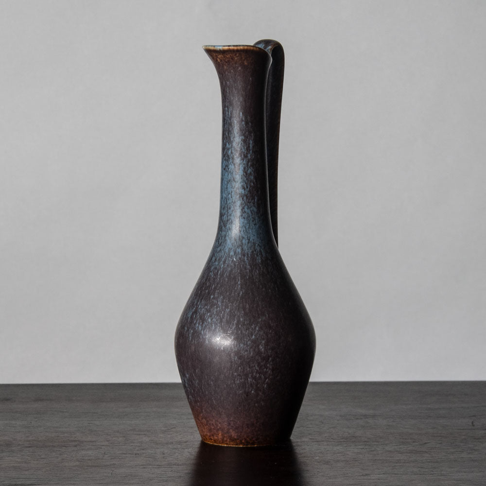Gunnar Nylund for Rorstrand, stoneware pitcher with blue and brown glaze J1329