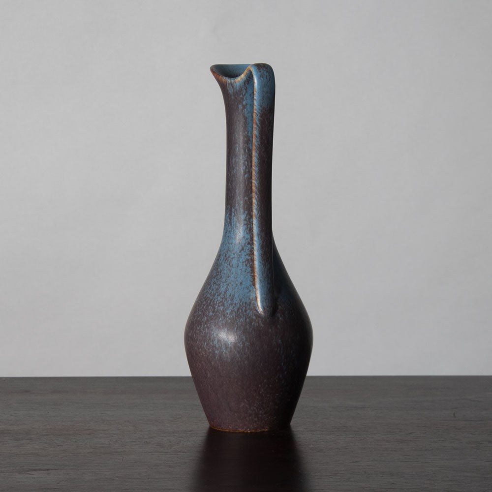 Gunnar Nylund for Rorstrand, stoneware pitcher with blue and brown glaze J1329