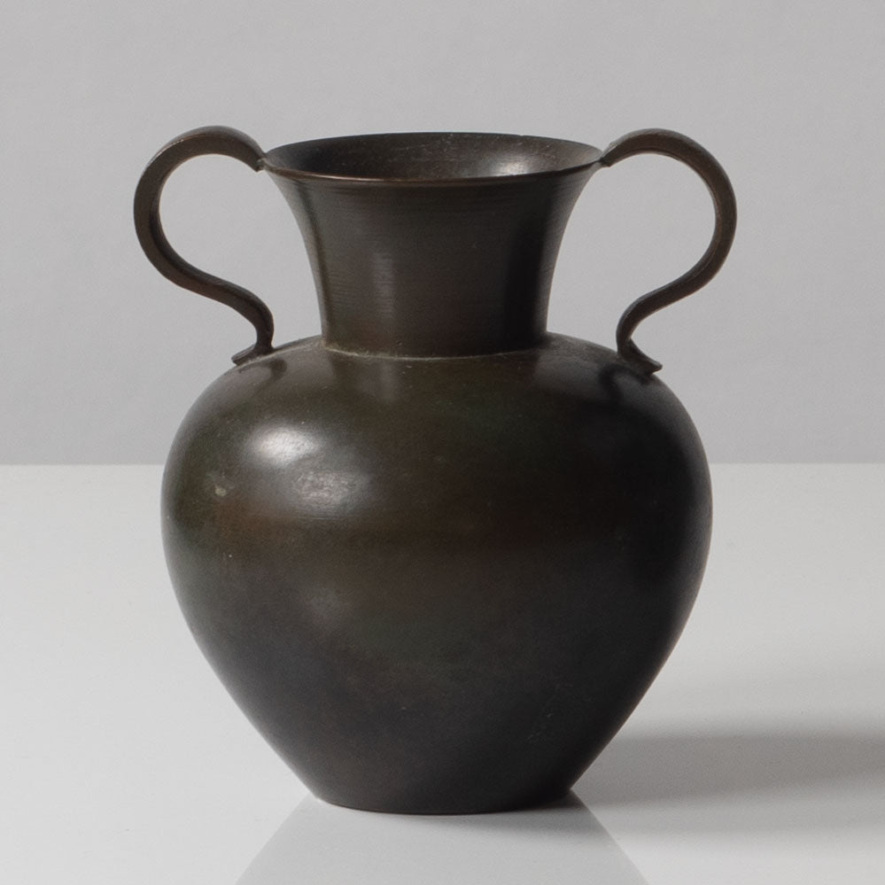 Just Andersen for GAB, Sweden, bronze handled vase L3259