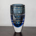 Ingeborg Lundin for Orrefors, Sweden, Ariel vase in blue and amber glass J1178