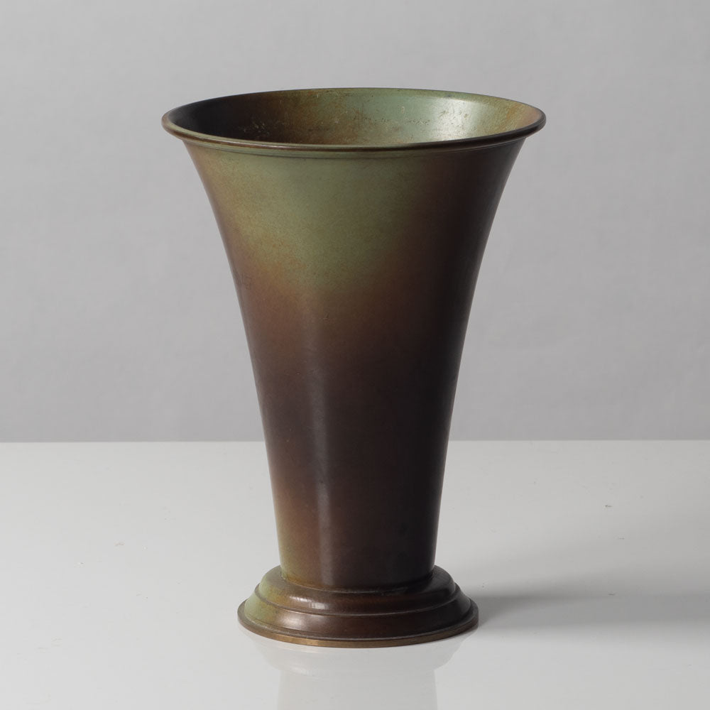 Ystad Brons, Sweden, bronze flaring vase H1266
