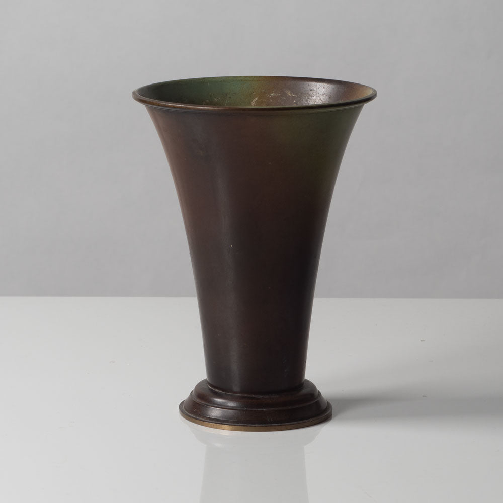 Ystad Brons, Sweden, bronze flaring vase H1266