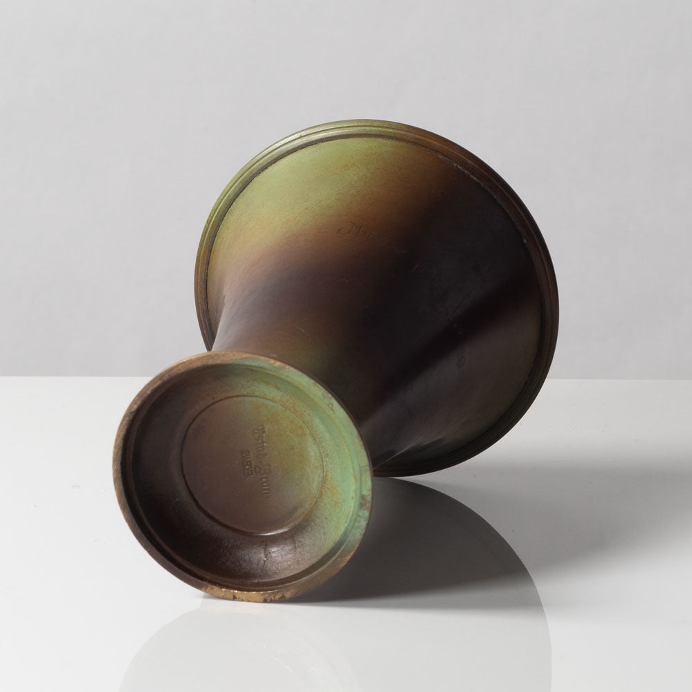 Ystad Brons, Sweden, bronze flaring vase H1266