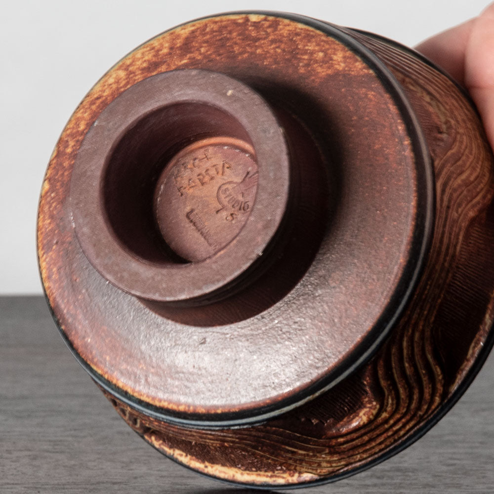 Wilhelm Kåge for Gustavsberg "Farsta" bowl with relief pattern to body J1177