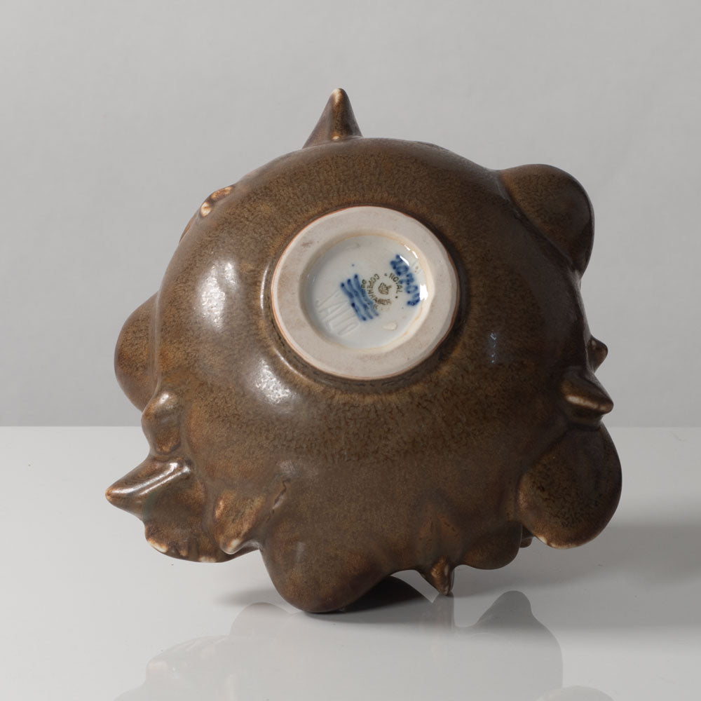 Axel Salto for Royal Copenhagen, Denmark, "Fruiting" vase with solfatara glaze L3294