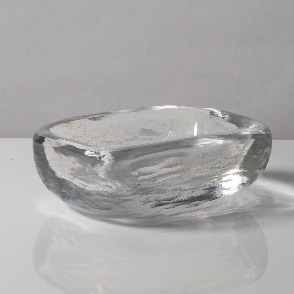 Vicke Lindstrand frosted glass bowl for Orrefors J1660