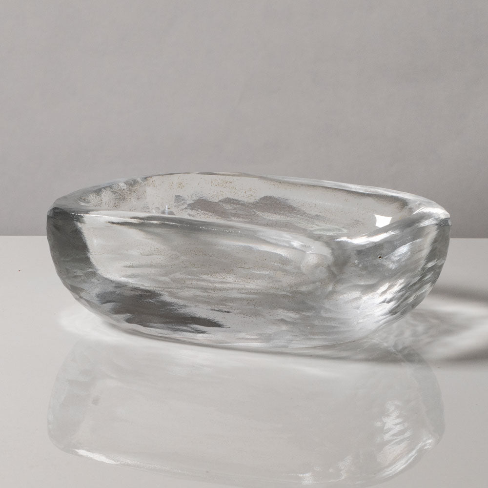 Vicke Lindstrand frosted glass bowl for Orrefors J1660