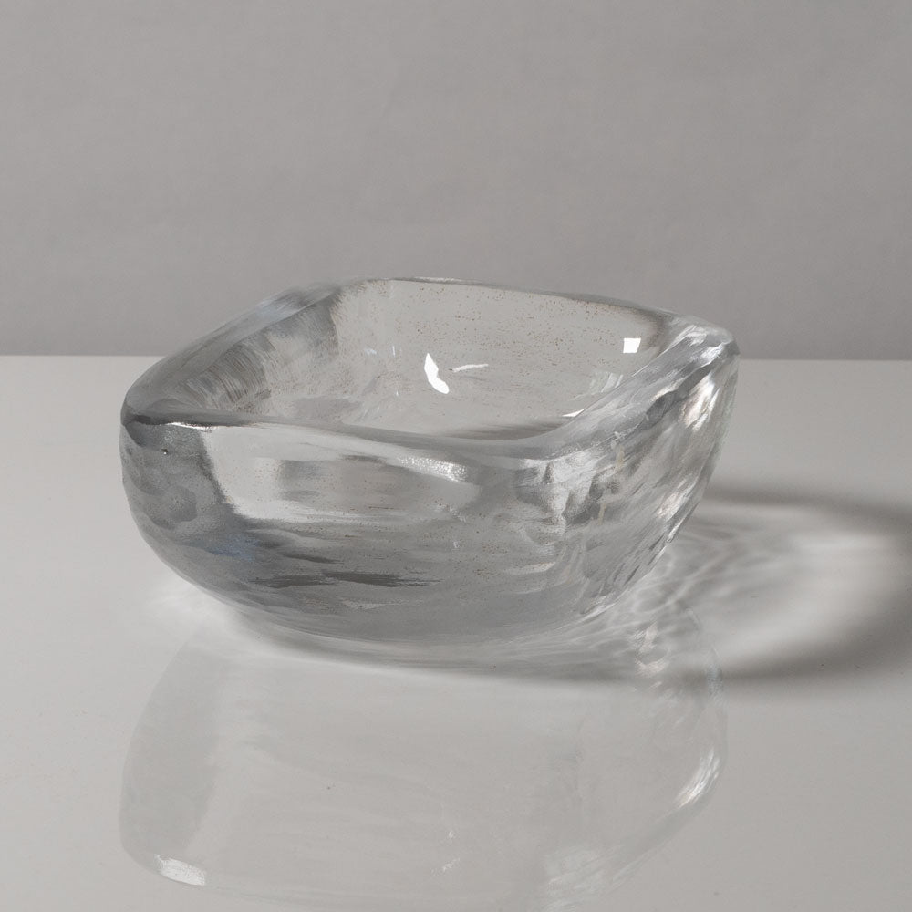 Vicke Lindstrand frosted glass bowl for Orrefors J1660