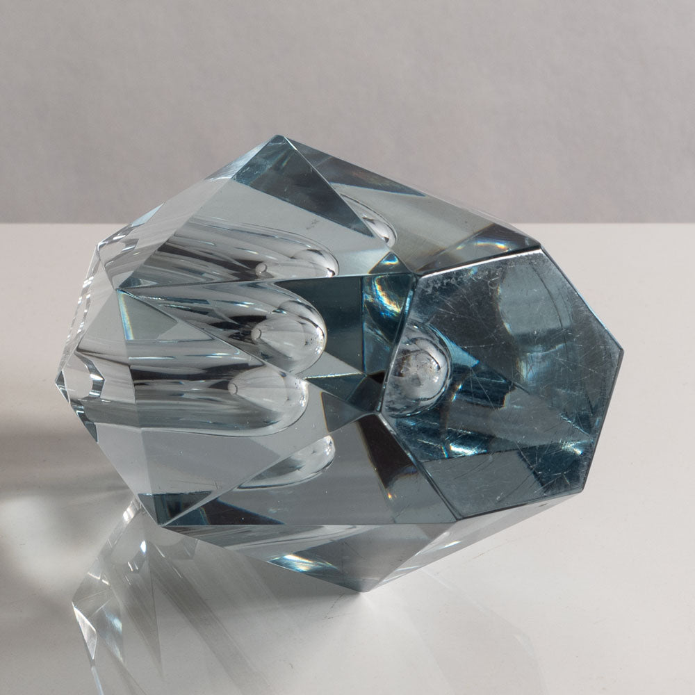Strombergshyttan faceted vase in clear glass M4255