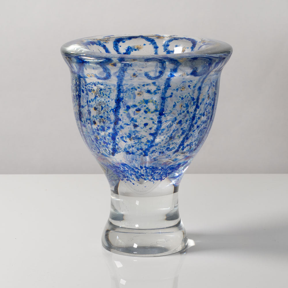A.D. Copier for Leerdam, the Netherlands, unique art glass vase L3295