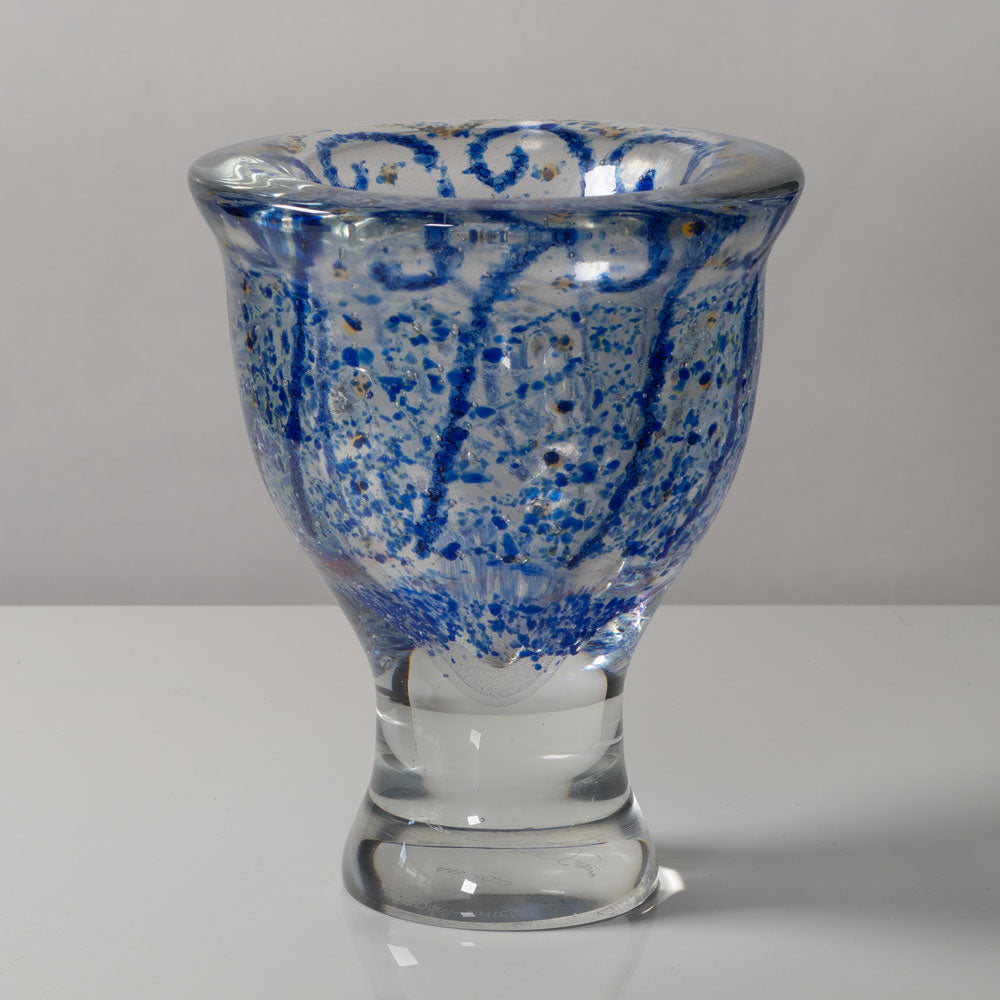 A.D. Copier for Leerdam, the Netherlands, unique art glass vase L3295
