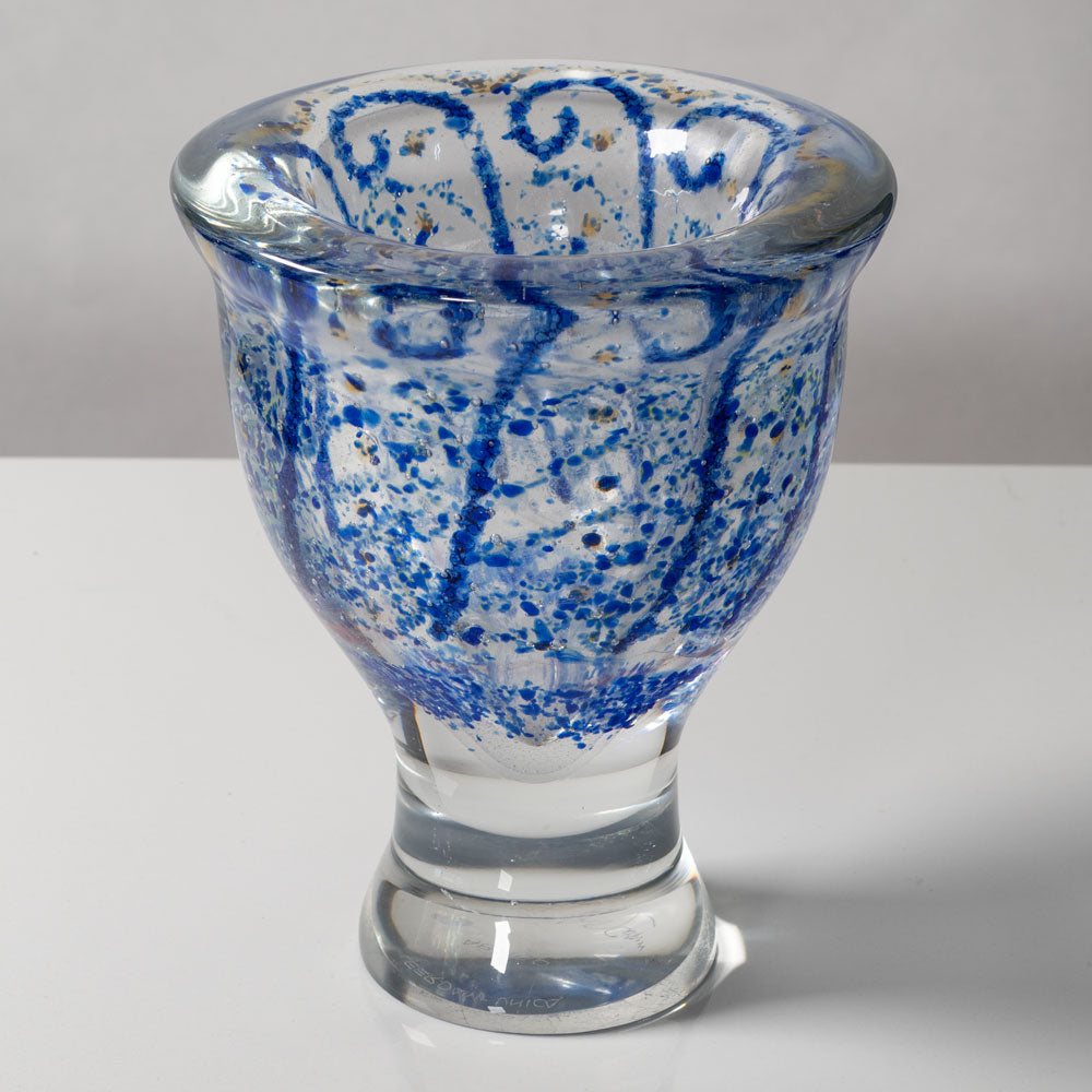 A.D. Copier for Leerdam, the Netherlands, unique art glass vase L3295
